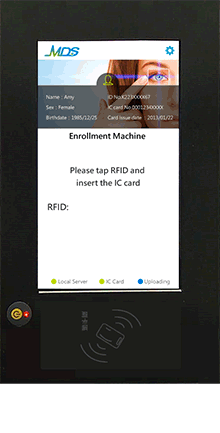 Enrollment operation animation